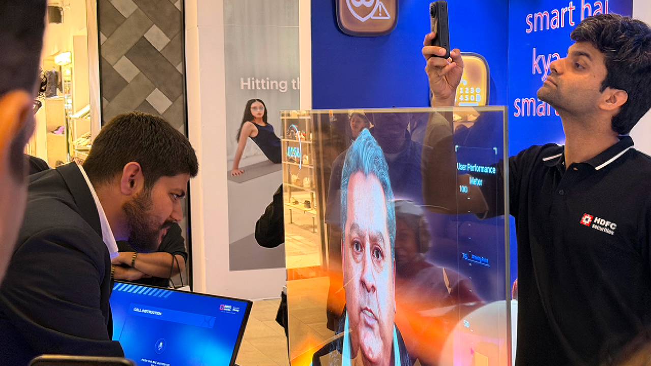 avatar engaging visitors in live challenge